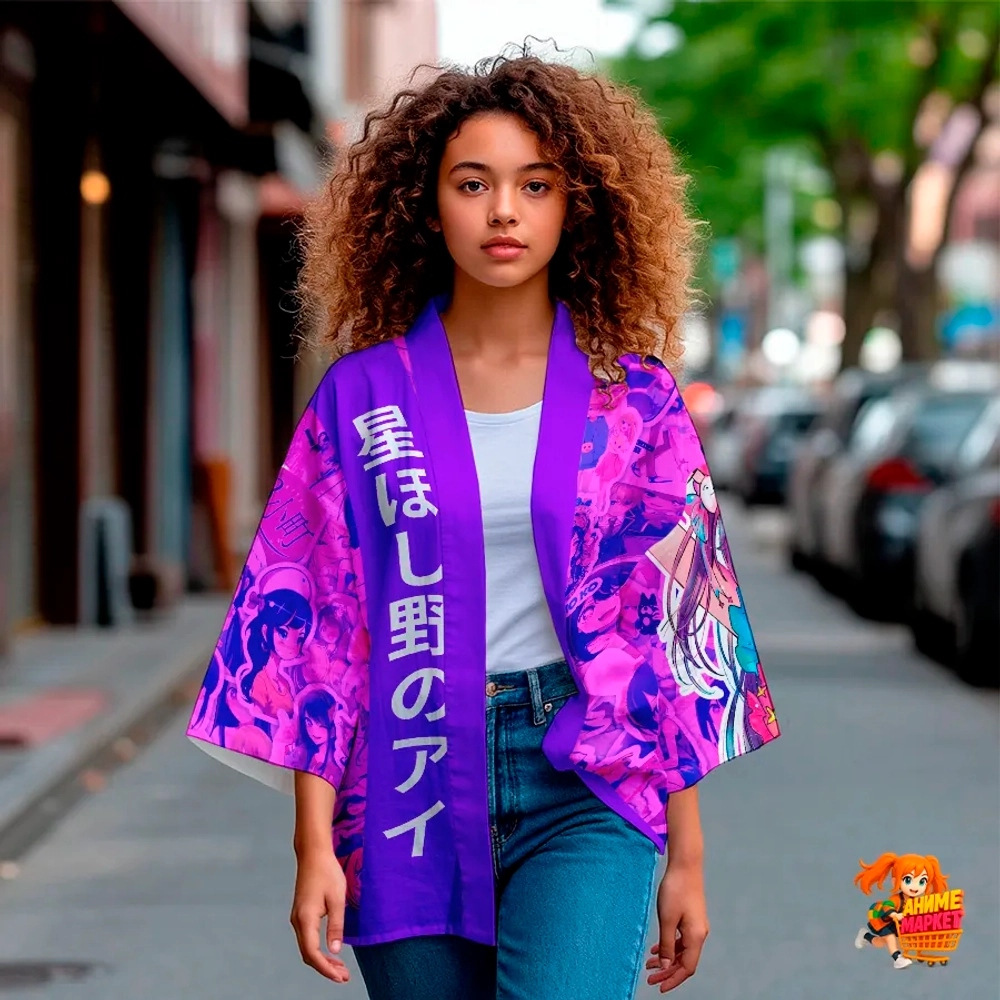 Рубашка хаори японская Звездное дитя