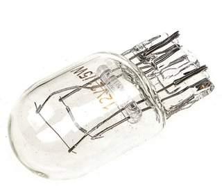 Автолампа  W 12-W21/5W (без цок) 2конт (W3x16d) БЕЛАЯ РarusAuto #12005бц/10