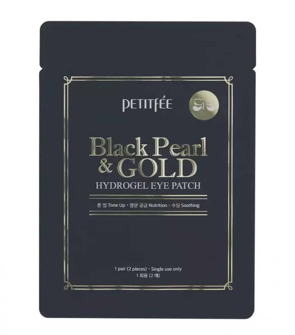 Гидрогелевые патчи для глаз Petitfee Black Pearl & Gold Hydrogel Eye Patch