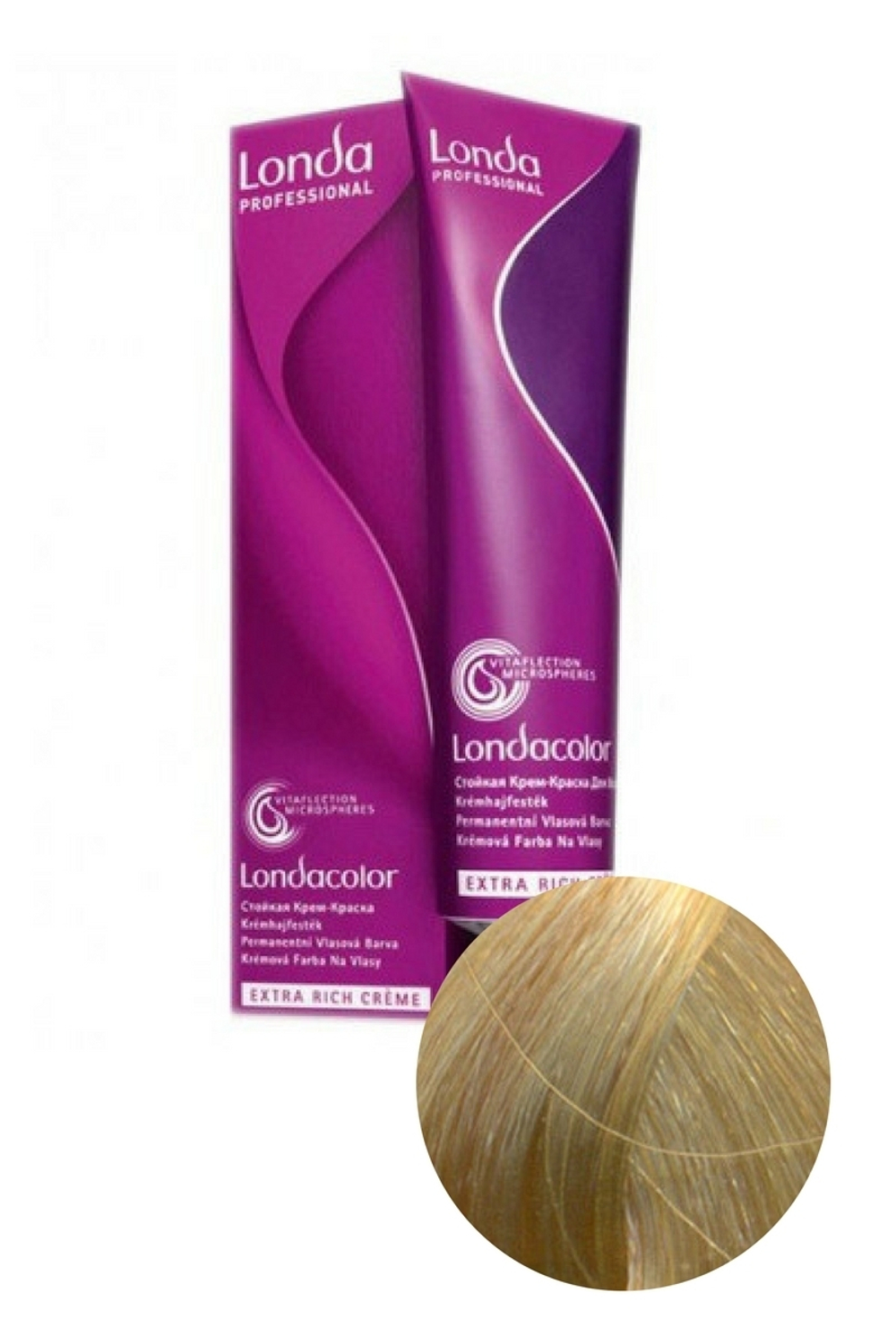 Стойкая крем-краска для волос LondaColor 9/3 Очень светлый блонд золотистый, Londa Professional, 60 мл