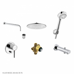 Комплект для душа и ванной скрытого монтажа KLUDI BOZZ с изливом 7 в 1