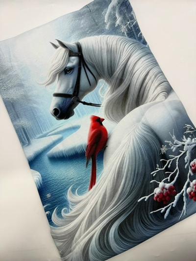 Зимняя лошадь купон