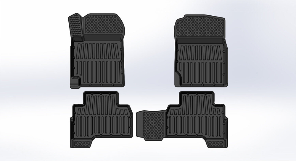 Коврики резиновые в салон 3D PREMIUM для Suzuki Grand Vitara (2005-2015) SRTK.PR.SUZ.GR.V.05G.02058