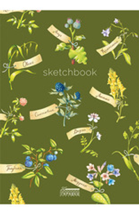 Блокнот (скетчбук) «Книга цветов. Мальчик-Одуванчик: Паттерн луг»