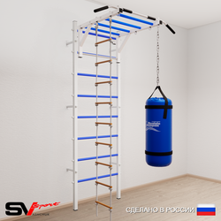 Шведская стенка Sv Sport усиленная 6313 (Турник рукоход/Лестница/Цепь/Мешок 30кг)