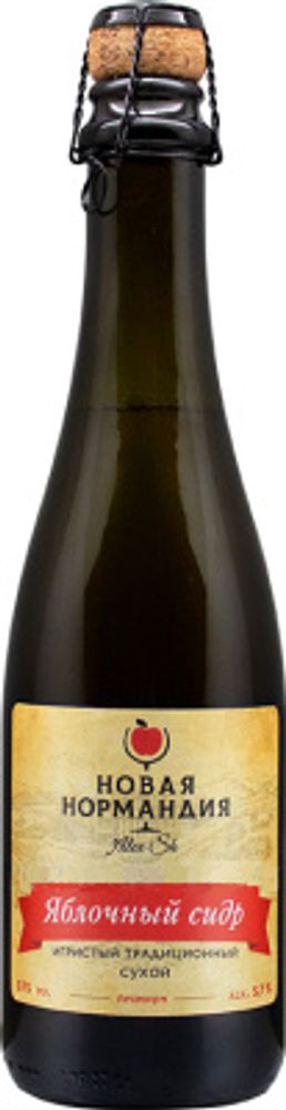 Сидр Русская Нормандия Сухой / Cider Russkaya Normandiya Dry 0.375 - стекло