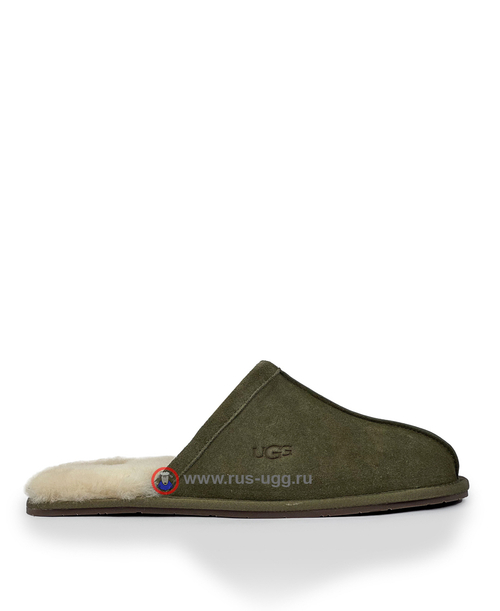 SCUFF SLIPPER MENS Burnt Olive