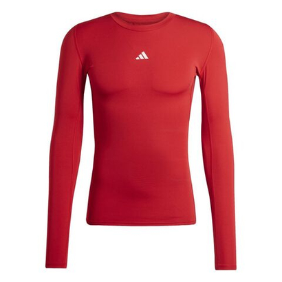Теннисная футболка Adidas Techfit Aeroready Long Sleeve - red