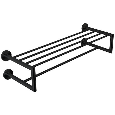 Полка для полотенец 655 мм нерж. сталь NIZA 16854.N чёрный