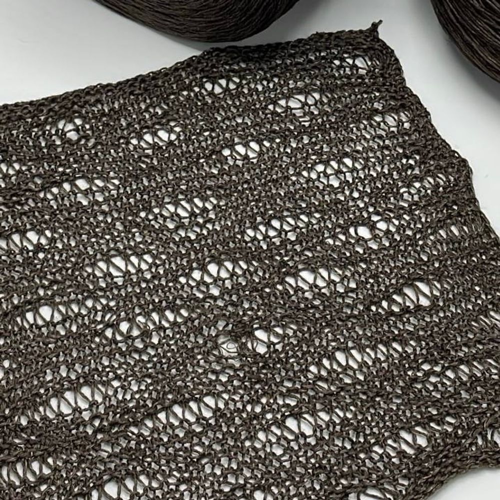 Пряжа для вязания лён на бобине