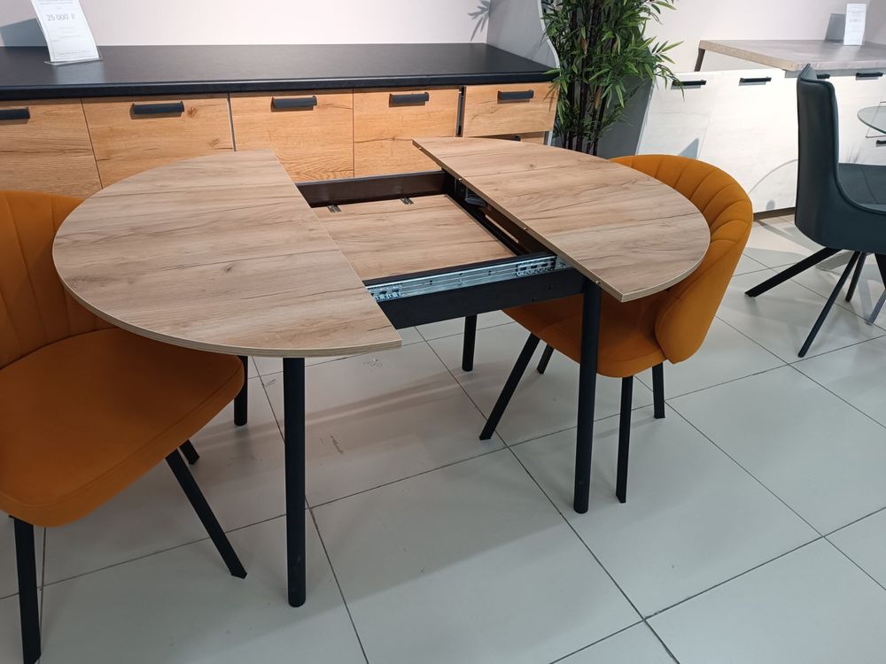 Стол Круг ЛДСП раздвижной (подстолье раздвижное файн венге)