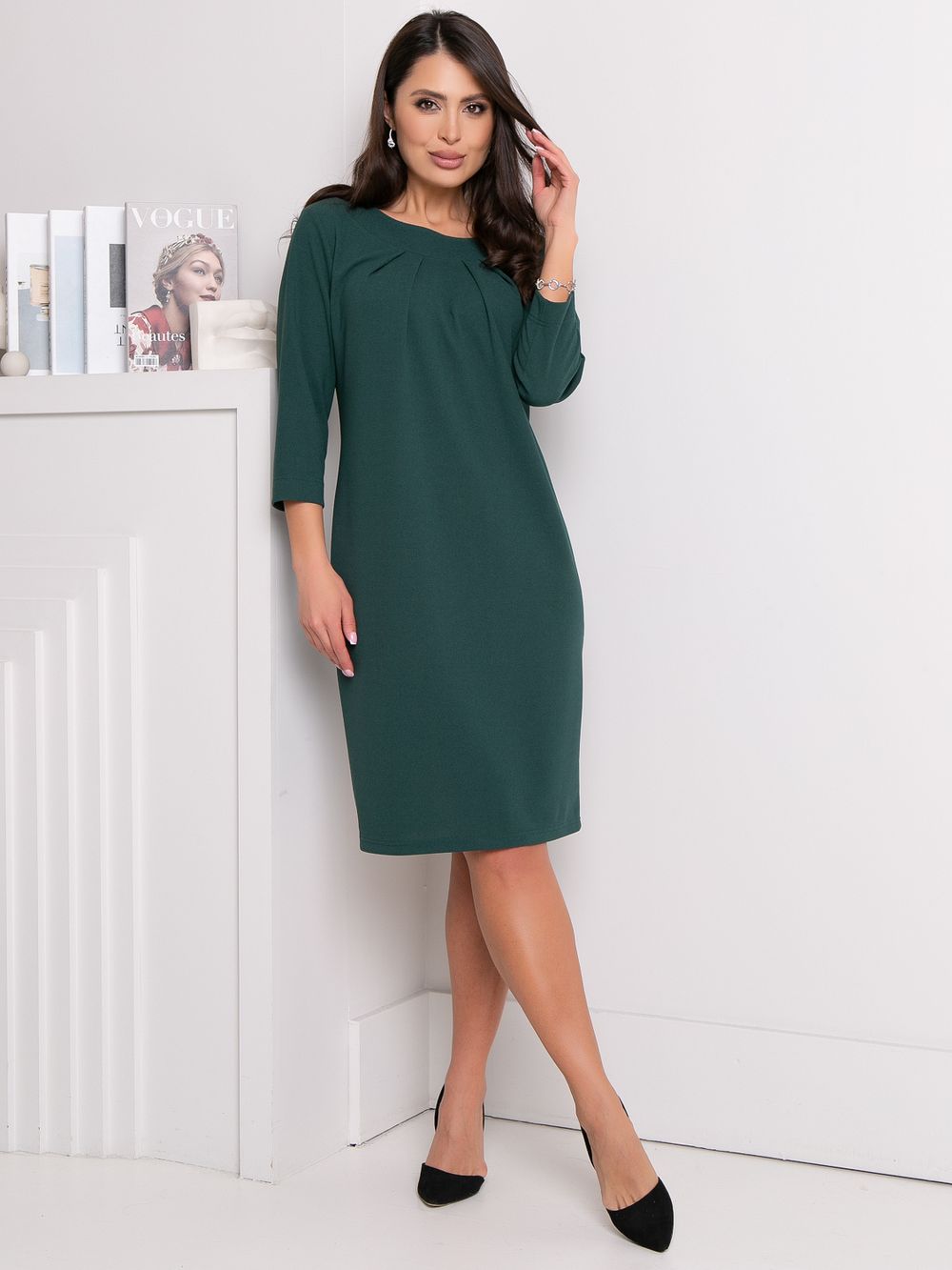 Платье Нежный образ (изумруд) Diolche (Акция)