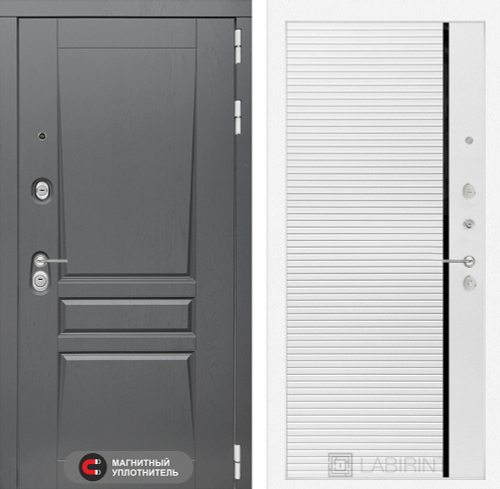 Платинум 22 белый софт с молдингом