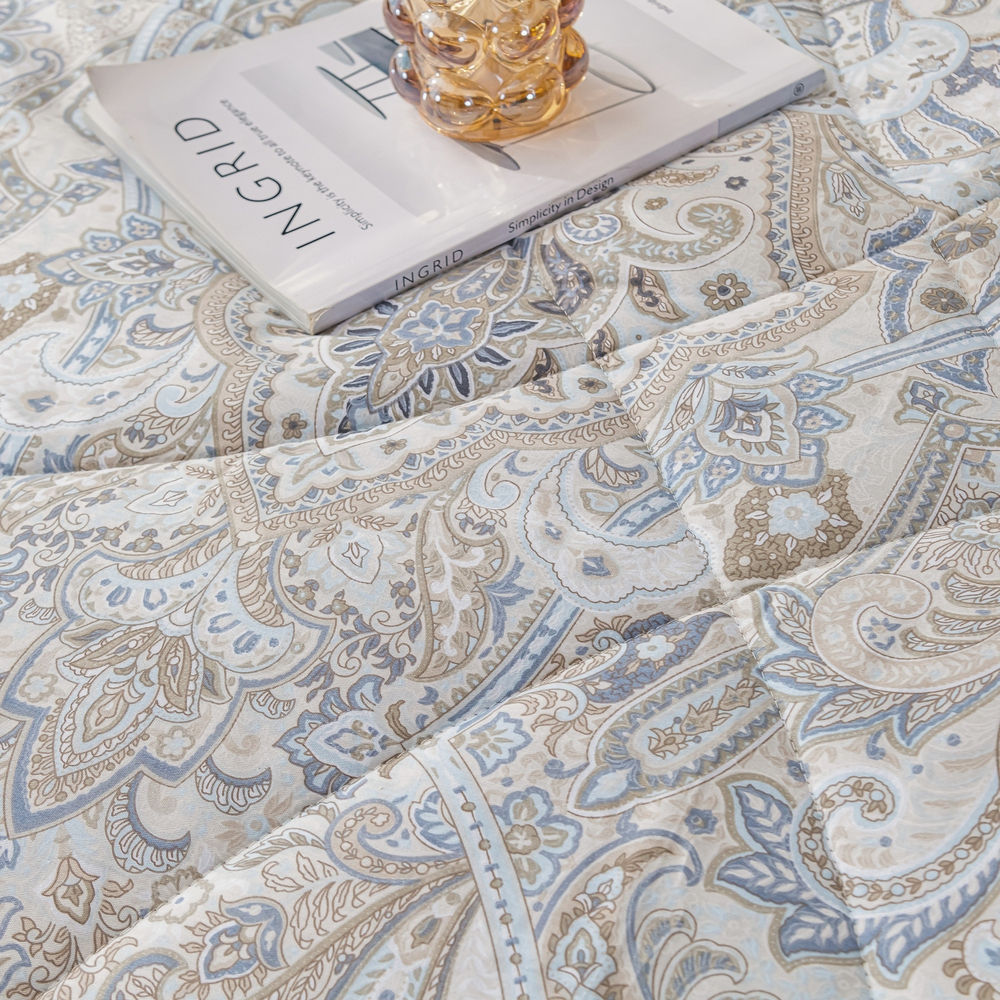 Комплект постельного белья Сатин с Одеялом 100% хлопок OB120