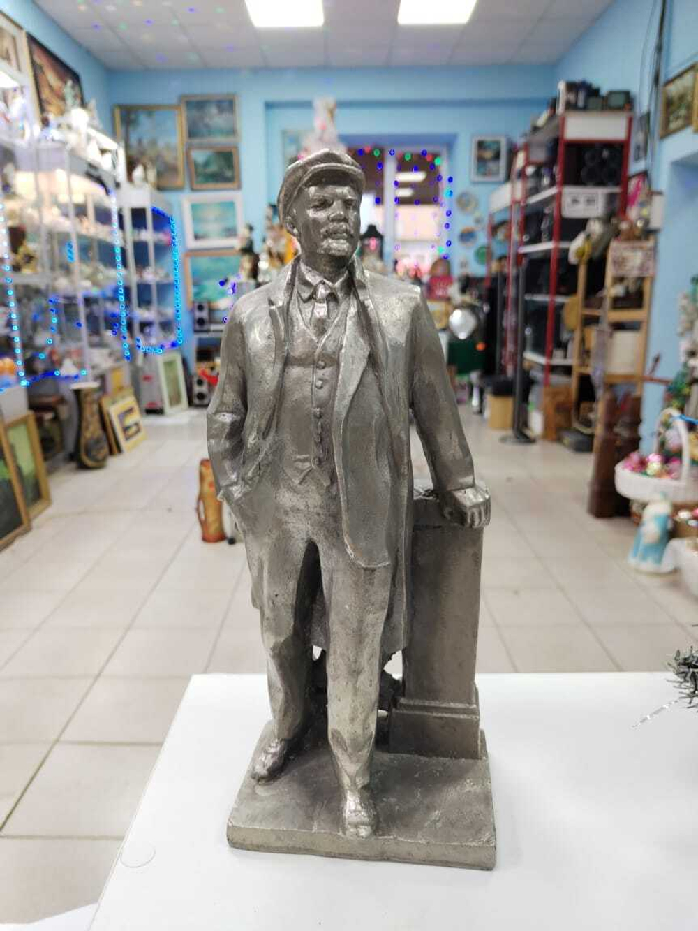 "Ленин у изгороди". Скульптура Мурзина А.А. 1977г СССР