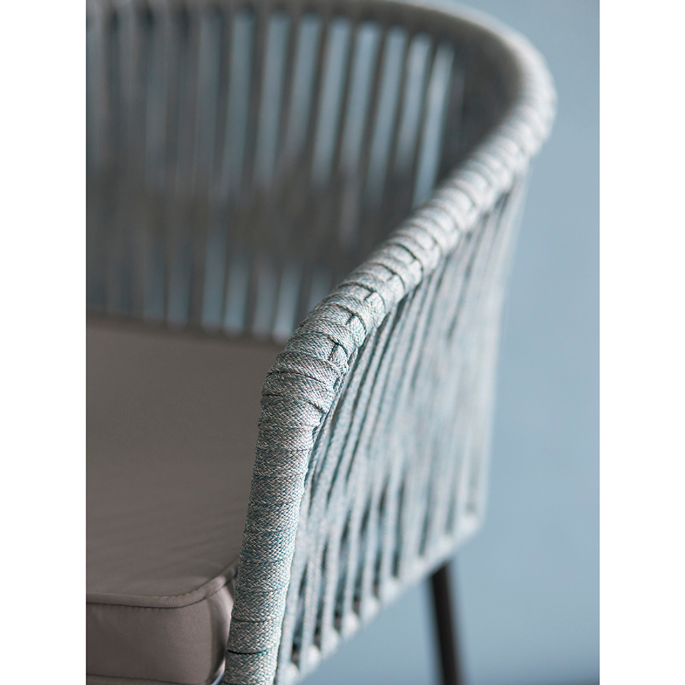 Стул Bergenson Bjorn Reed, черный/серо-голубой