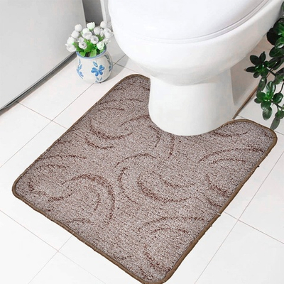 Коврик 50*50см Люксор Люкс Принт с вырезом (коричневый в ассортименте)