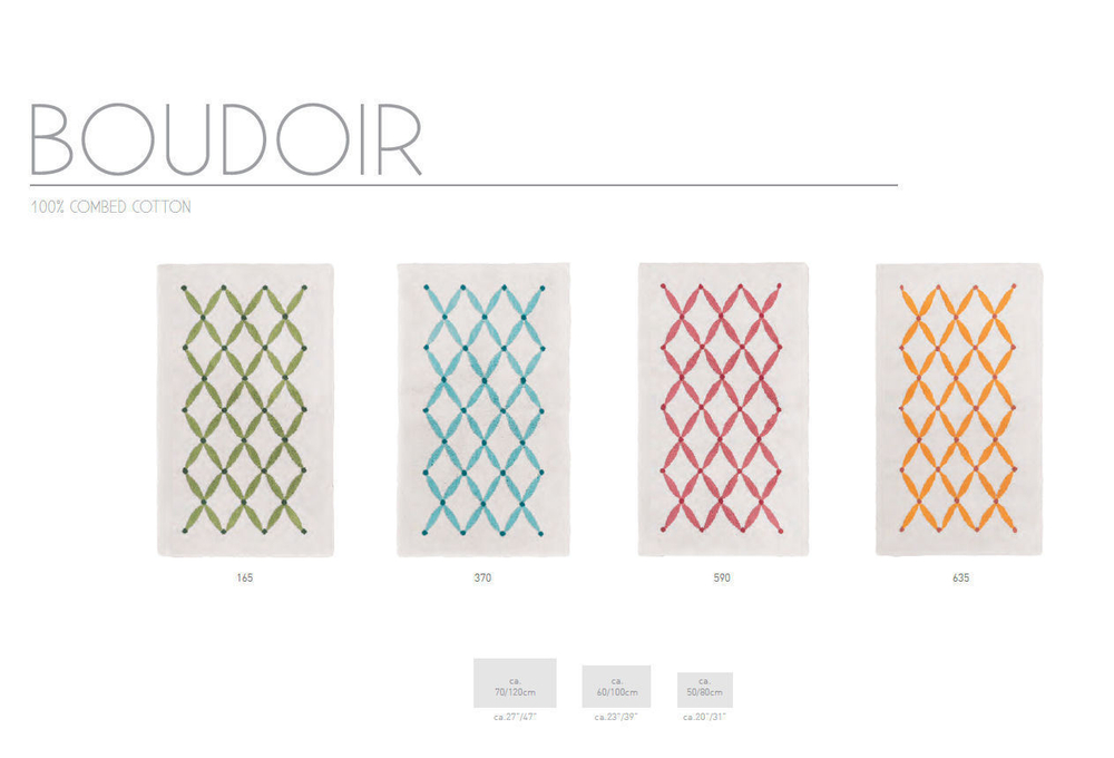 Коврик для ванной 50x80 Abyss & Habidecor Boudoir 590 коралловый Португалия