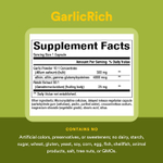 Natural Factors, GarlicRich®, суперсильный чеснок и рейши, 120 вегетарианских капсул с отсроченным высвобождением