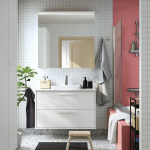 Зеркальный шкаф/дверь - IKEA LETTAN/ЛЕТТАН ИКЕА, 100х15х95 см