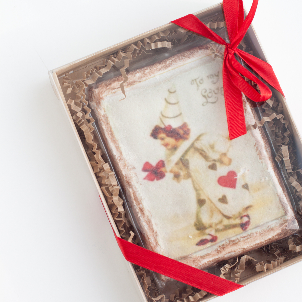 Пряник "Винтаж - клоун в светлом"