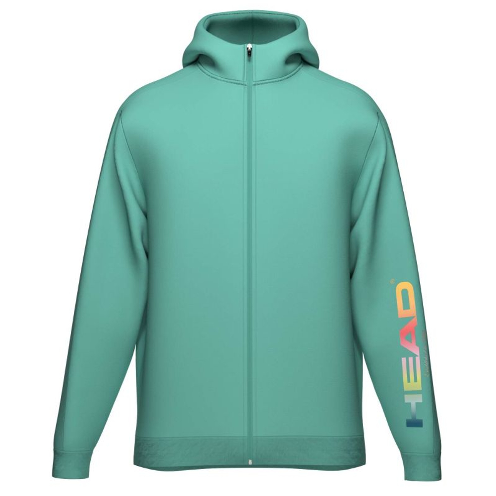 Мужская теннисная кофта Head Rally Hoodie Full Zip - tourquoise