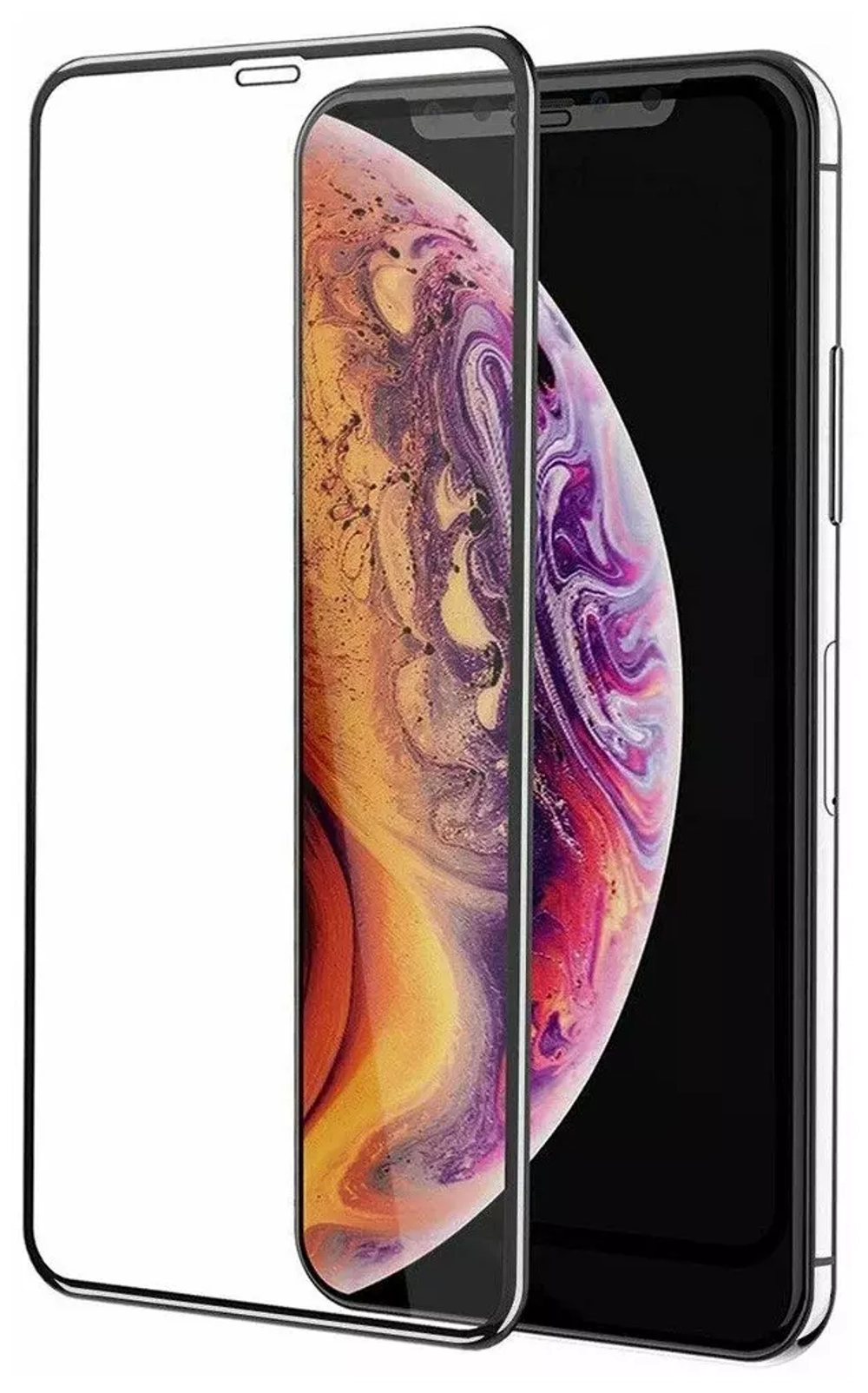 Защитное стекло iPhone X/Xs 3D Adpo White