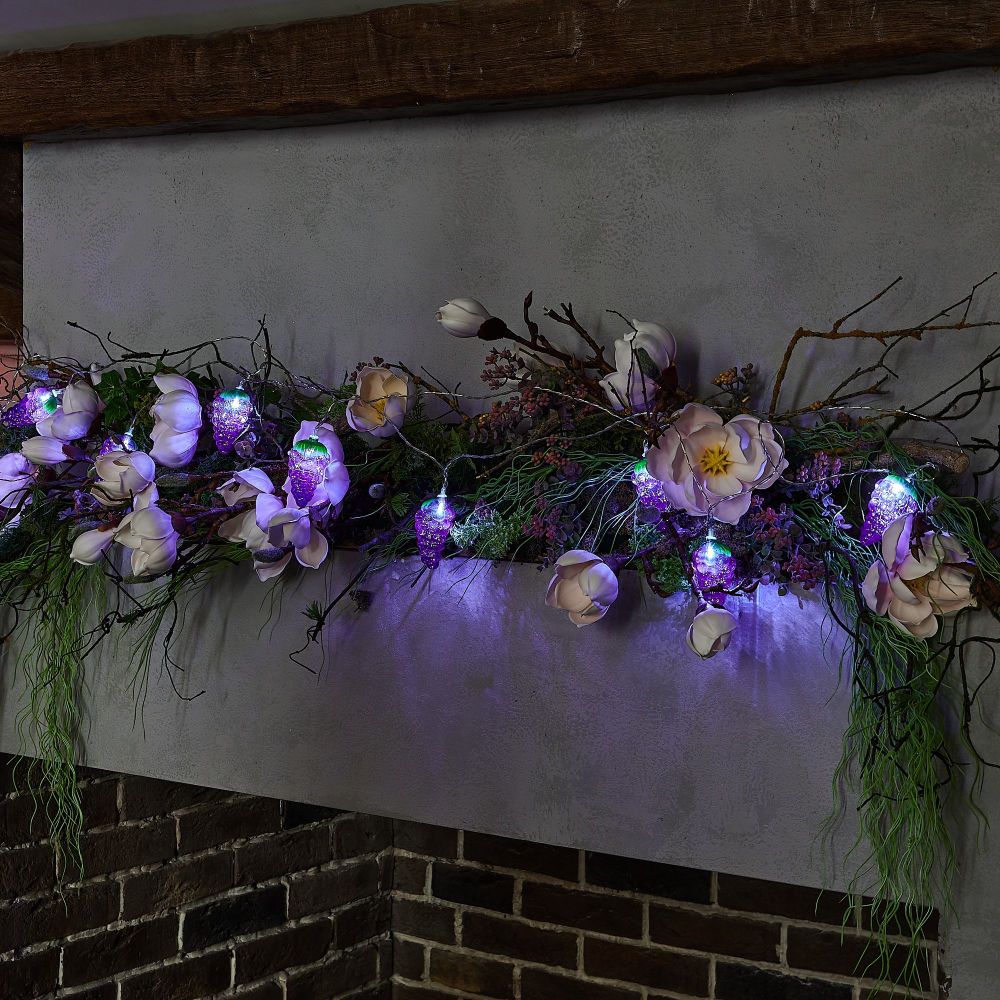 ULD-S0400-010-STB-2AA WHITE IP20 GRAPES Гирлянда светодиодная на батарейках 2AA не в-к. Виноград. 4м. 10 светодиодов. Белый свет. Провод прозрачный. TM Uniel.