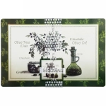 Салфетка на стол 43*28см в наборе 6+6шт «Масло оливы»