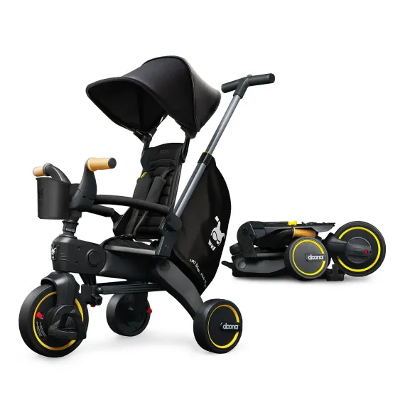 Складной трехколесный велосипед Doona Liki Trike S5, Nitro Black