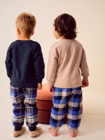 Пижама для мальчика Next K98-571, 2 шт., Тмено-синий, Бежевый