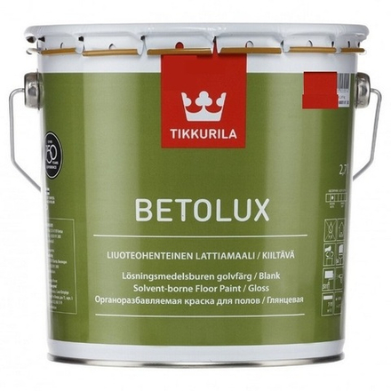 Краска для полов Tikkurila Betolux База С (2,7л) Под колеровку