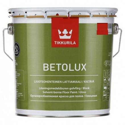 Краска для полов Tikkurila Betolux База С (2,7л) Под колеровку