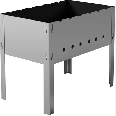 Мангал Ажур Учаг съемные ножки, подходит 10-12 л.казан, толщина 2 мм. 800-400.