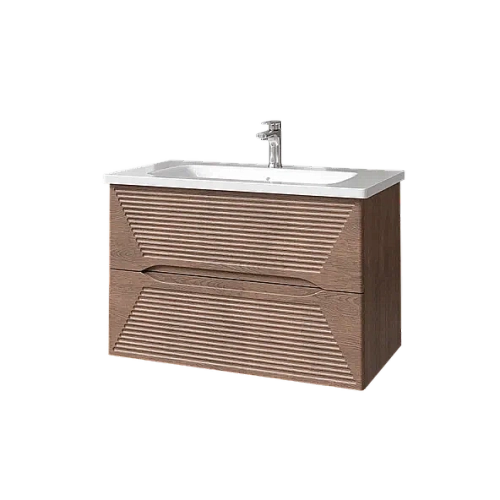 Тумба с раковиной Caprigo Modo-Terza 80 с интегрированной ручкой, скайрос
