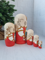 Матрешка Санкт-Петербург жжёнка 5 мест 18см