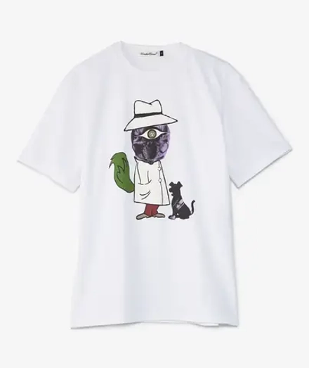 UNDERCOVER ФУТБОЛКА БЕЛАЯ С ПРИНТОМ