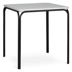 Стол обеденный ror, 70х70 см, черный/серый