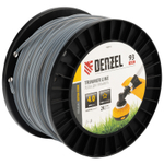 Леска для триммера двухкомпонентная звезда, 4,0мм х 93м, на DIN катушке EXTRA CORD Denzel