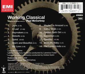 Paul McCartney / Working Classical (CD)