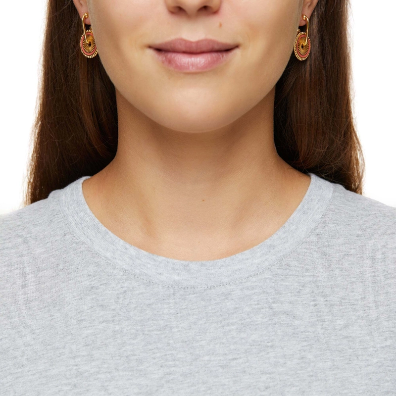 Серьги Маленькая Азия – Персиковые