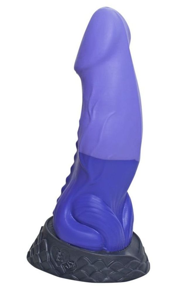 Фиолетовый фаллоимитатор &quot;Ночная Фурия Large&quot; - 26,5 см.
