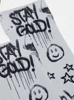 CONTE FANTASY Плотные носки с черным мыском и рисунком «Stay»