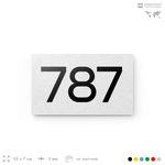 Номер на дверь 787, табличка на дверь для офиса, квартиры, кабинета, аудитории, склада, белая 120х70 мм, Айдентика Технолоджи