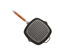 Сковорода чугун. гриль 240х240 со съемной ручкой без крышки Биол 10241