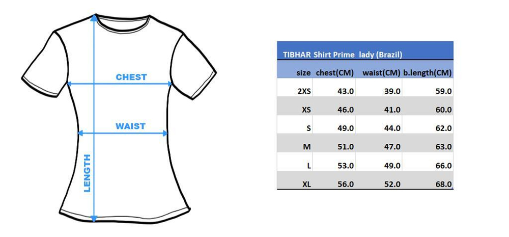 Tibhar Shirt Lady Prime Brazil blue