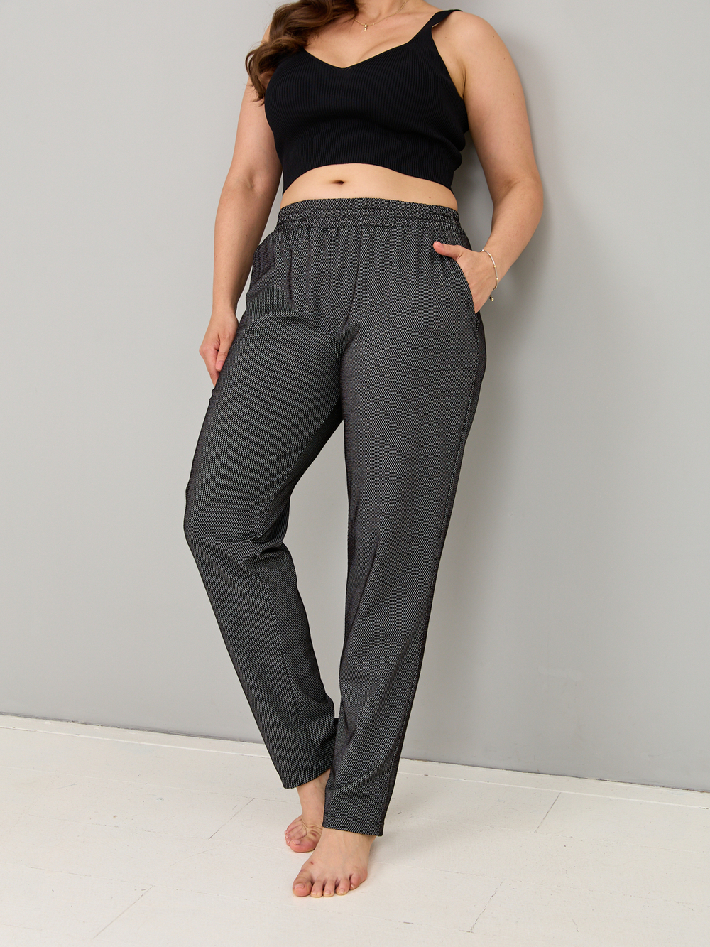 Брюки Б-118/петек-черный