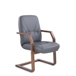 Кресло Комо Н/п дерево D8 (темный орех) S-0422 (темно-серый)