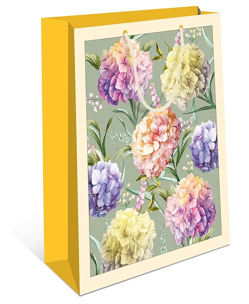 Пакет подар. бумажн. 26*32*12 см, 130гр/м2 Цветы