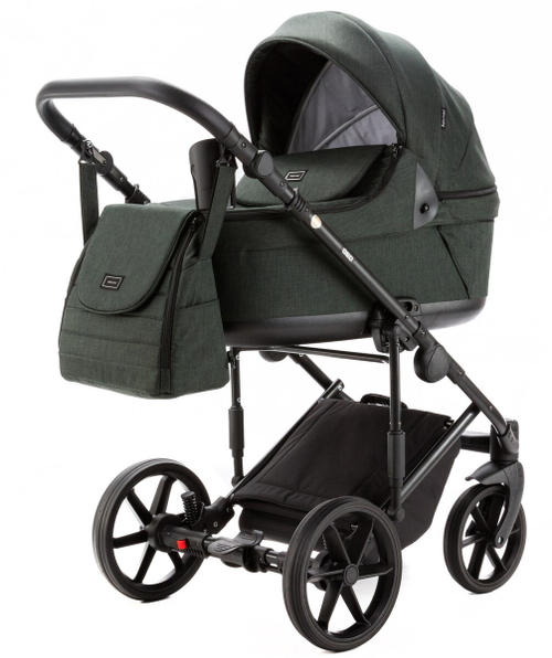 Детская коляска Adamex Locco Light 3 в 1 LL-TK105 TIP (ТЕМНО-ЗЕЛЕНЫЙ)
